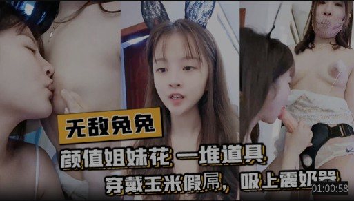 [无码] 兔兔姐妹花爆操玉米假屌 震奶器狂吸骚穴